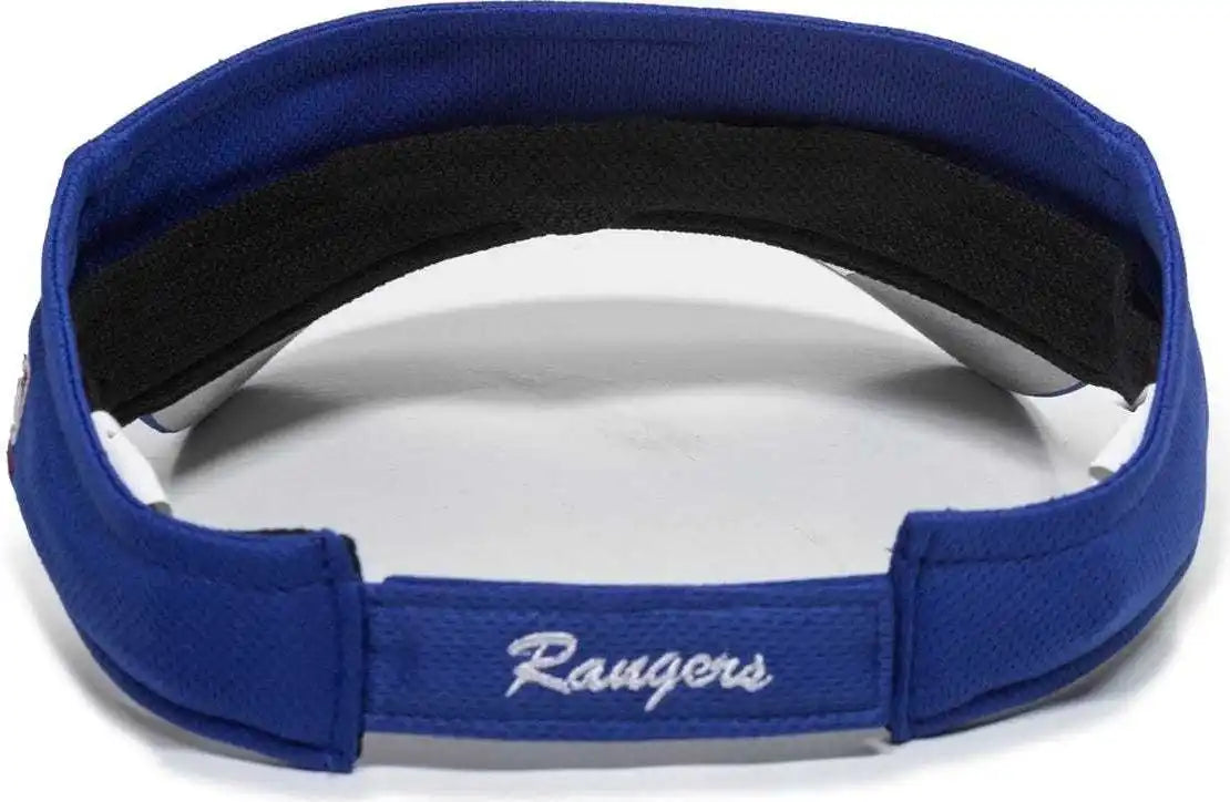 Oc Sports Mlb-185 Traditional Visor - Texas Rangers - Royal / one Size Fits Most