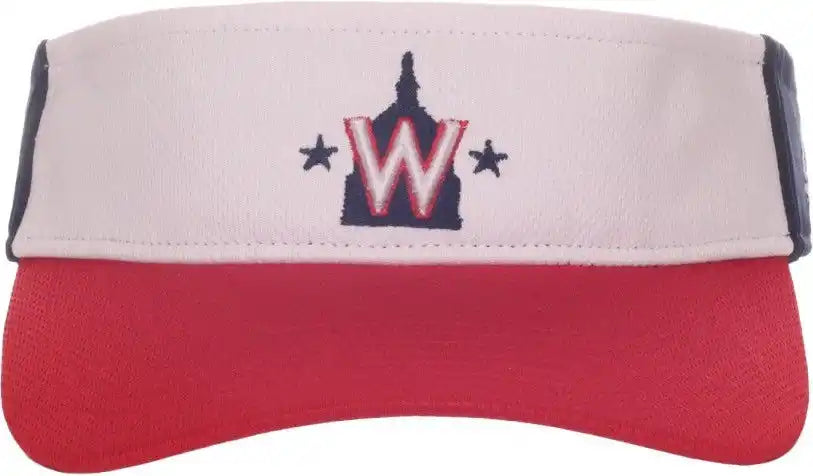 Oc Sports Mlb-185 Traditional Visor - Washington National - White Navy Red / one Size Fits Most