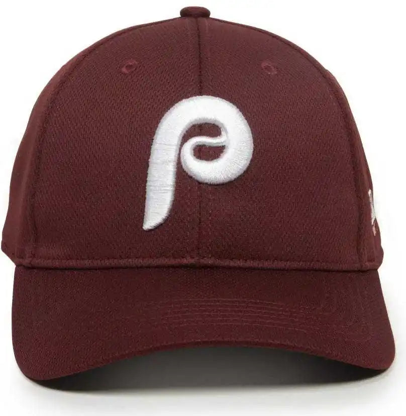 Oc Sports Mlb-350 Mlb Polyester Baseball Adjustable Cap - Philadelphia Phillies Alternate