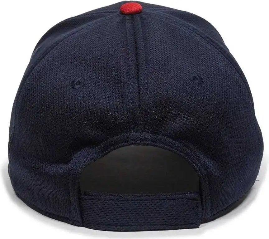 Oc Sports Mlb-350 Mlb Polyester Baseball Adjustable Cap - Atlanta Braves Home - Navy Red / 6 3/8’’ - 7’’