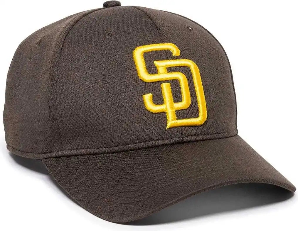 Oc Sports Mlb 350 Polyester Baseball Adjustable Cap San Diego Padres Home Brown / 6 3/8’’ 7’’