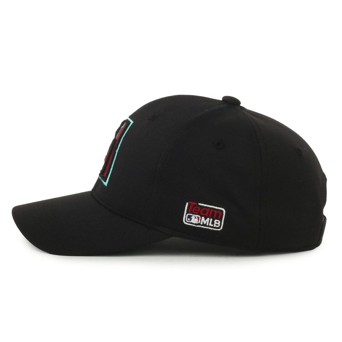 Oc Sports Mlb-350 Mlb Polyester Baseball Adjustable Cap - Arizona Diamondbacks Black/teal