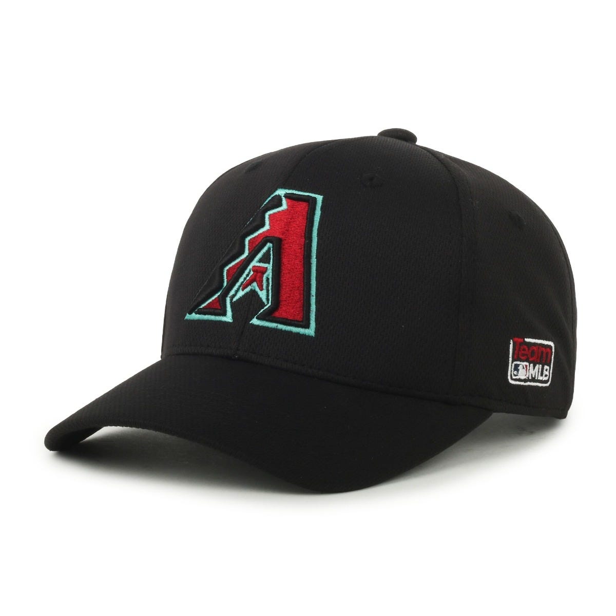 Oc Sports Mlb-350 Mlb Polyester Baseball Adjustable Cap - Arizona Diamondbacks Black/teal