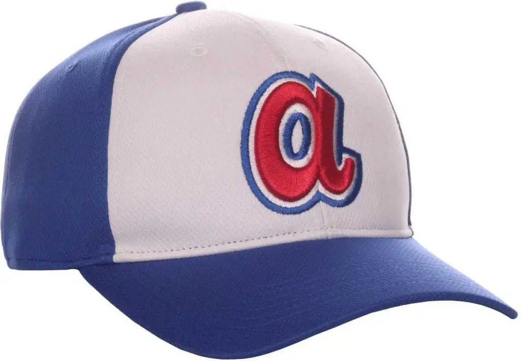 Oc Sports Mlb-350 Mlb Polyester Baseball Adjustable Cap - Atlanta Braves Legacy - White Royal / 6 3/8’’ - 7’’