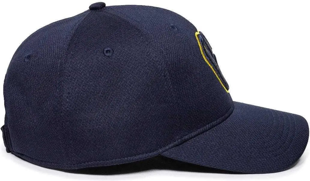 Oc Sports Mlb-350 Mlb Polyester Baseball Adjustable Cap - Milwaukee Brewers Navy Home & Road