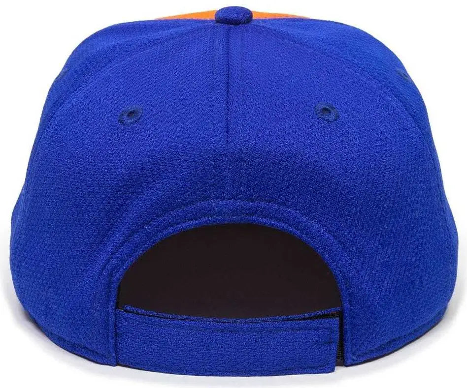 Oc Sports Mlb-400 Mlb Mesh Baseball Cap - New York Mets Colorblock - Orange Royal / 6 3/8’’ - 7’’