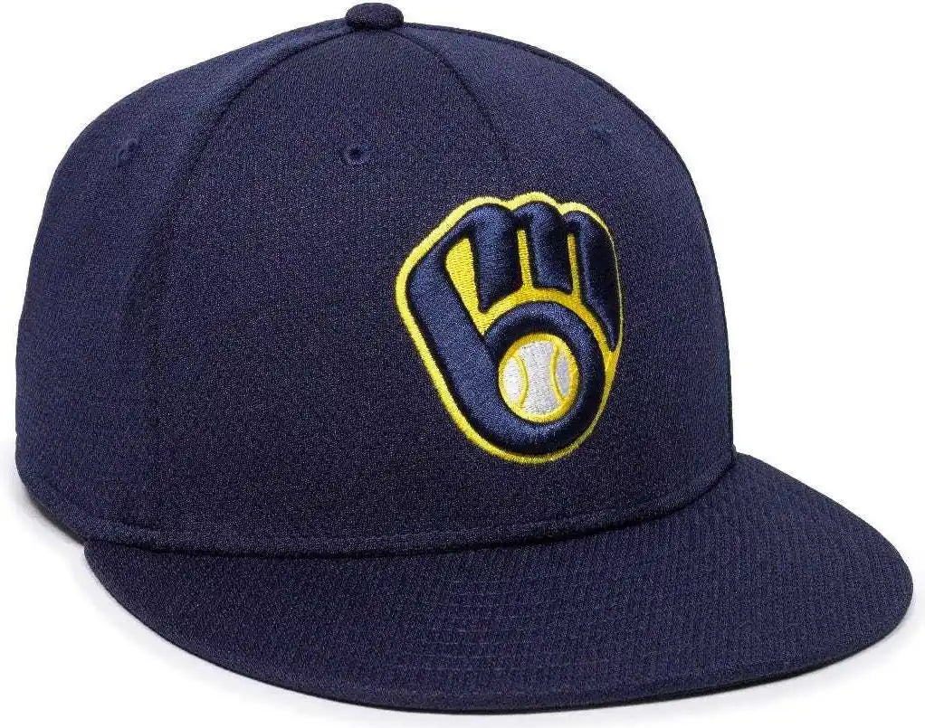 Oc Sports Mlb 400 Mesh Baseball Cap Milwaukee Brewers Home and Road Navy / 6 3/8’’ 7’’