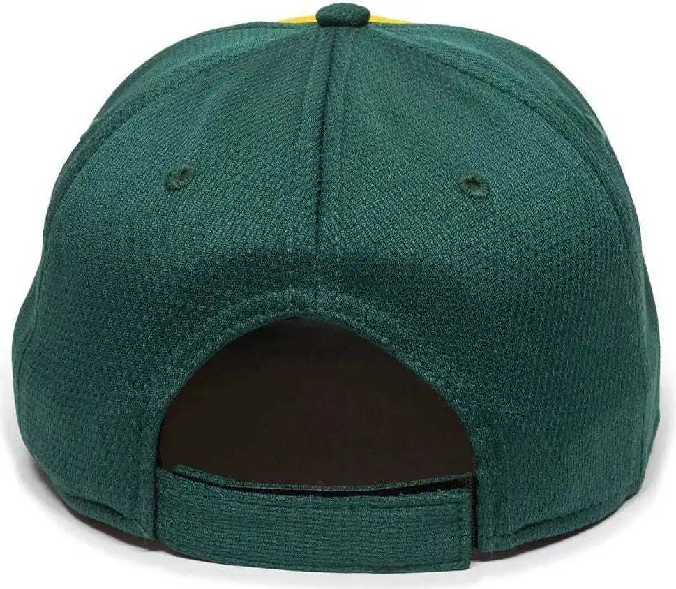 Oc Sports Mlb-400 Mlb Mesh Baseball Cap - Oakland Athletics Colorblock - Gold Gark Green / 6 3/8’’ - 7’’