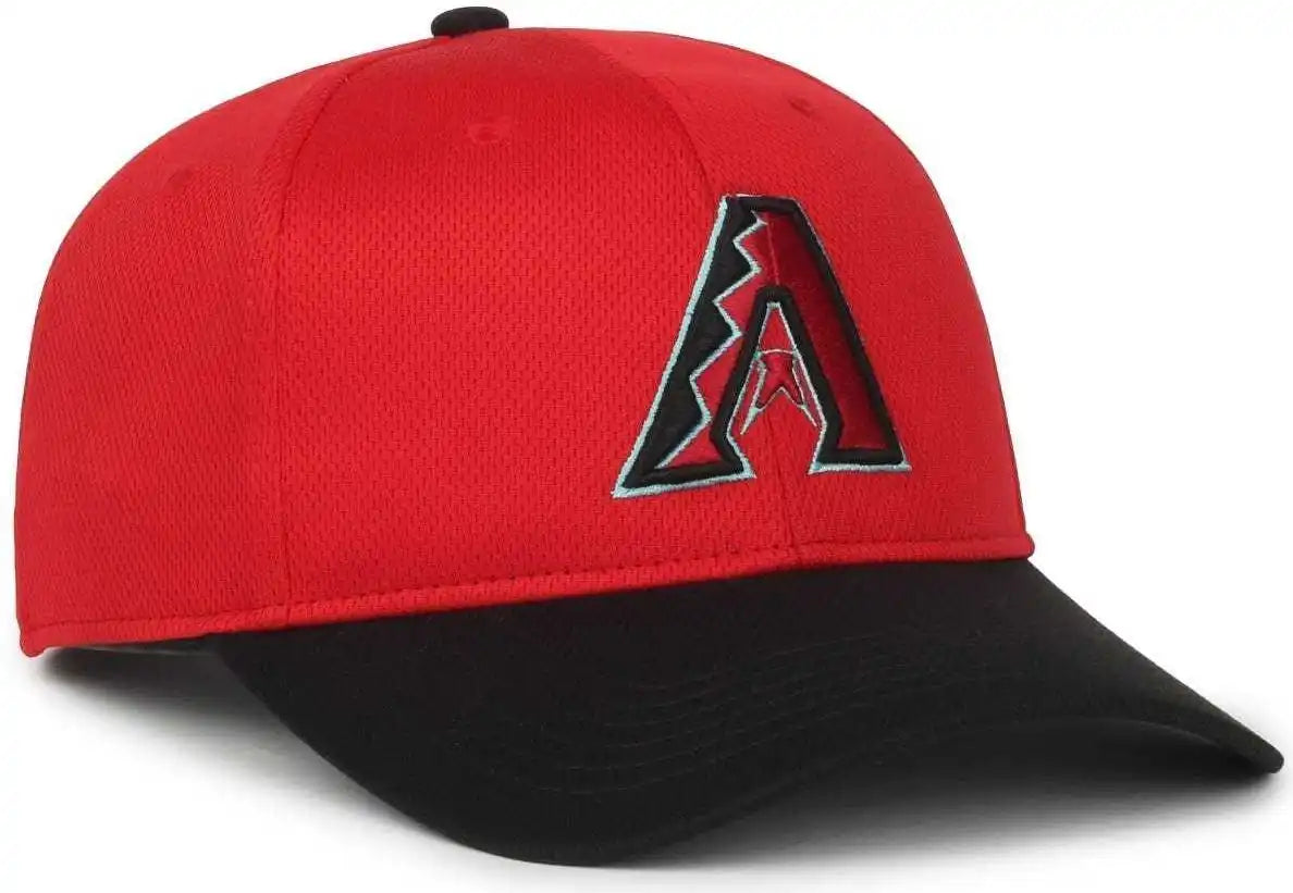 Oc Sports Mlb-450 Performance Baseball Cap - Arizona Diamondbacks - Red Black / 6 3/8’’ - 7’’