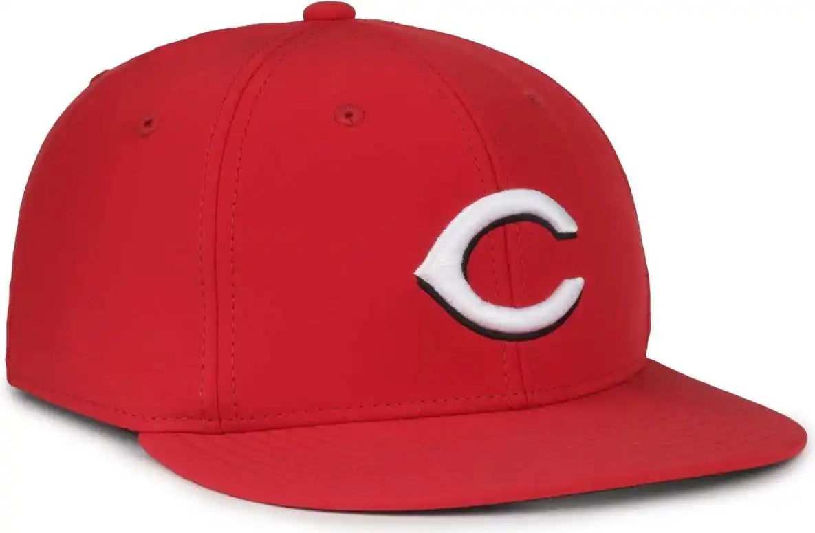 Oc Sports Mlb-450 Performance Baseball Cap - Cincinnati Reds Colorblock - Red / 6 3/8’’ - 7’’