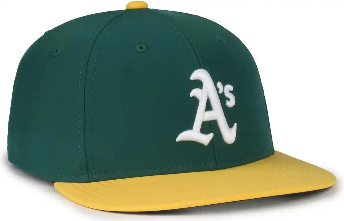 Oc Sports Mlb-450 Performance Baseball Cap - Oakland Athletics - Forest Gold / 6 3/8’’ - 7’’