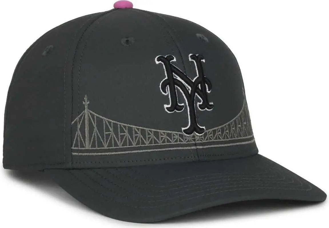 Oc Sports Mlb-550cc City Connect Series - Ny Mets - Dark Gray / 6 3/8’’ - 7’’