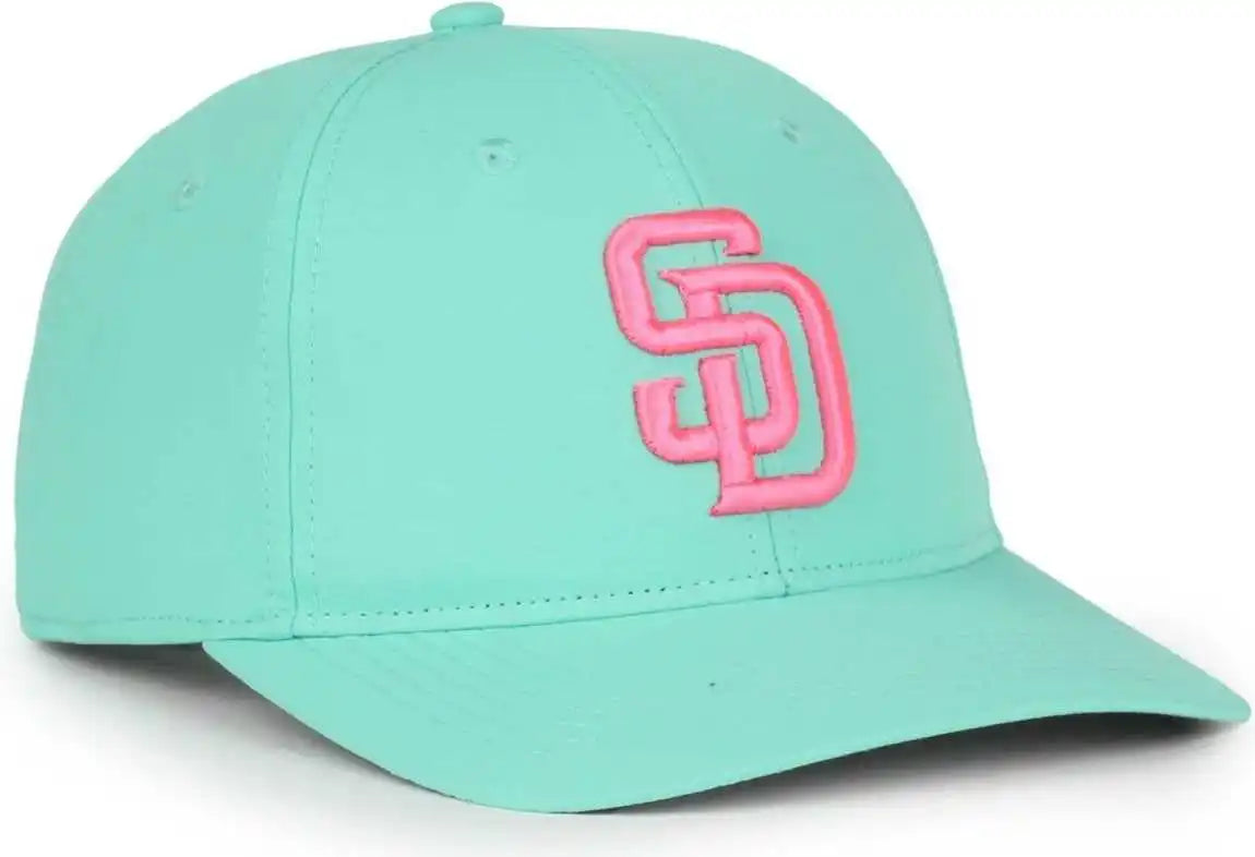 Oc Sports Mlb-550cc City Connect Series - San Diego Padres - Mint / 6 3/8’’ - 7’’