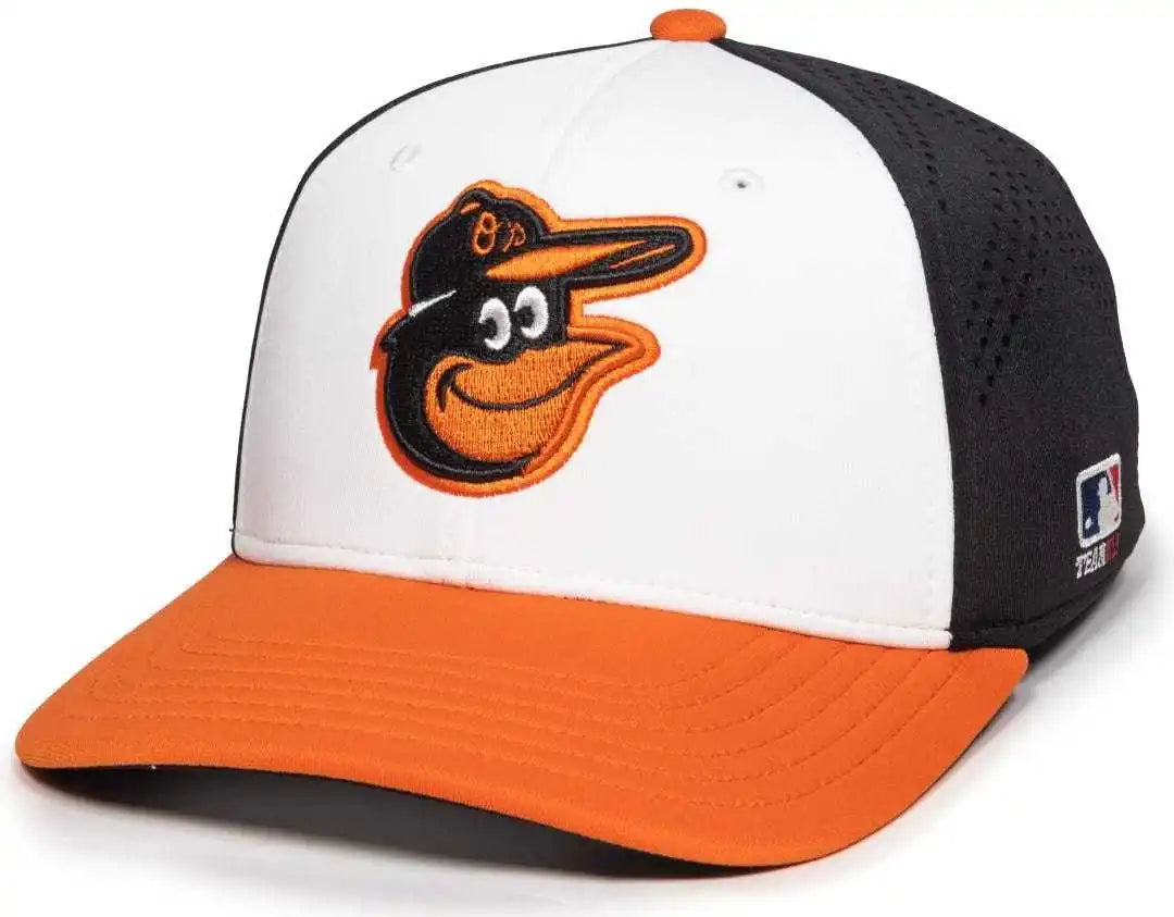 Oc Sports Mlb-600 Perforated Stretchfit Baseball Cap - Baltimore Orioles