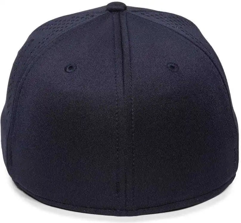 Oc Sports Mlb-600 Perforated Stretchfit Baseball Cap - Boston Red Sox - Navy / S/m