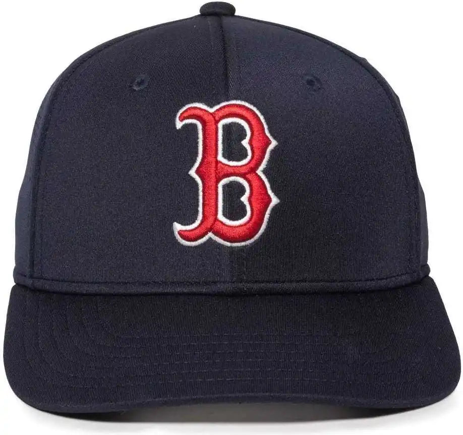 Oc Sports Mlb-600 Perforated Stretchfit Baseball Cap - Boston Red Sox