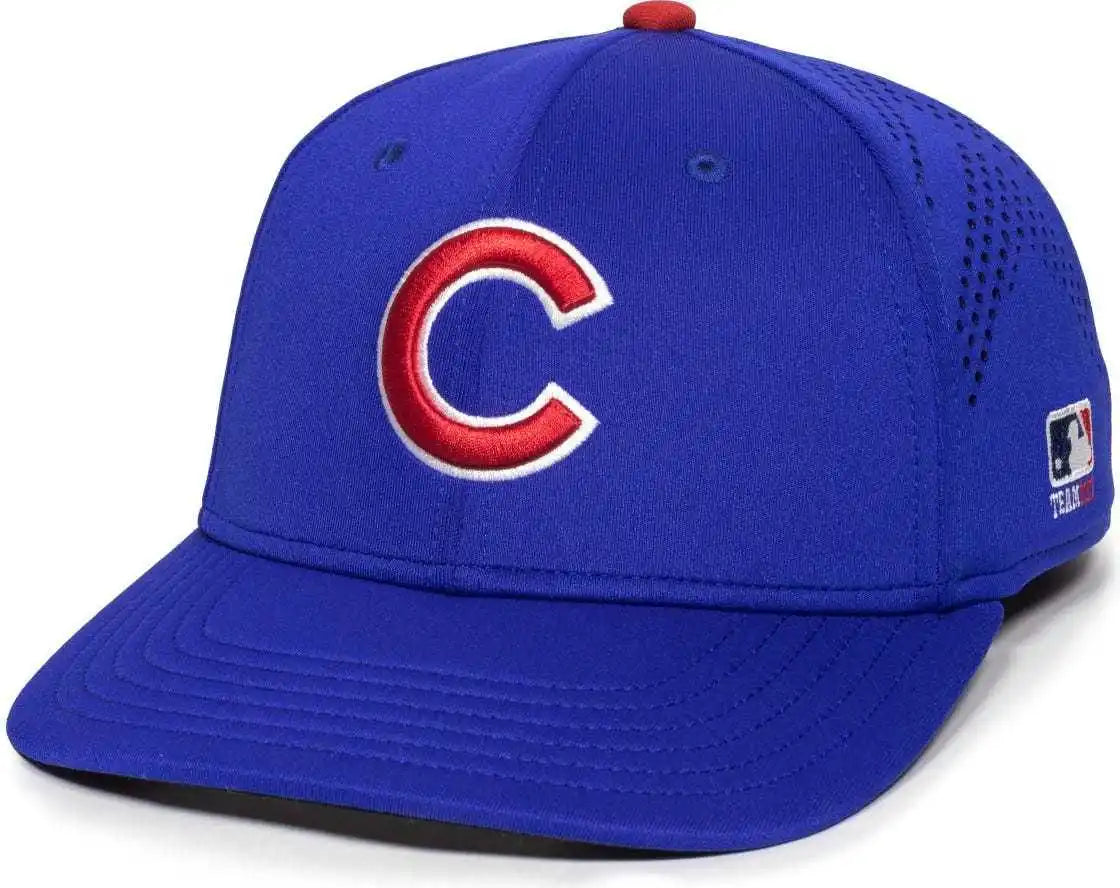 Oc Sports Mlb-600 Perforated Stretchfit Baseball Cap - Chicago Cubs
