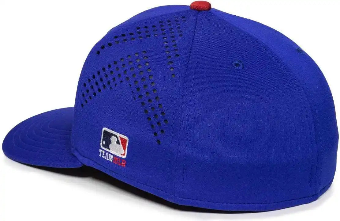 Oc Sports Mlb-600 Perforated Stretchfit Baseball Cap - Chicago Cubs
