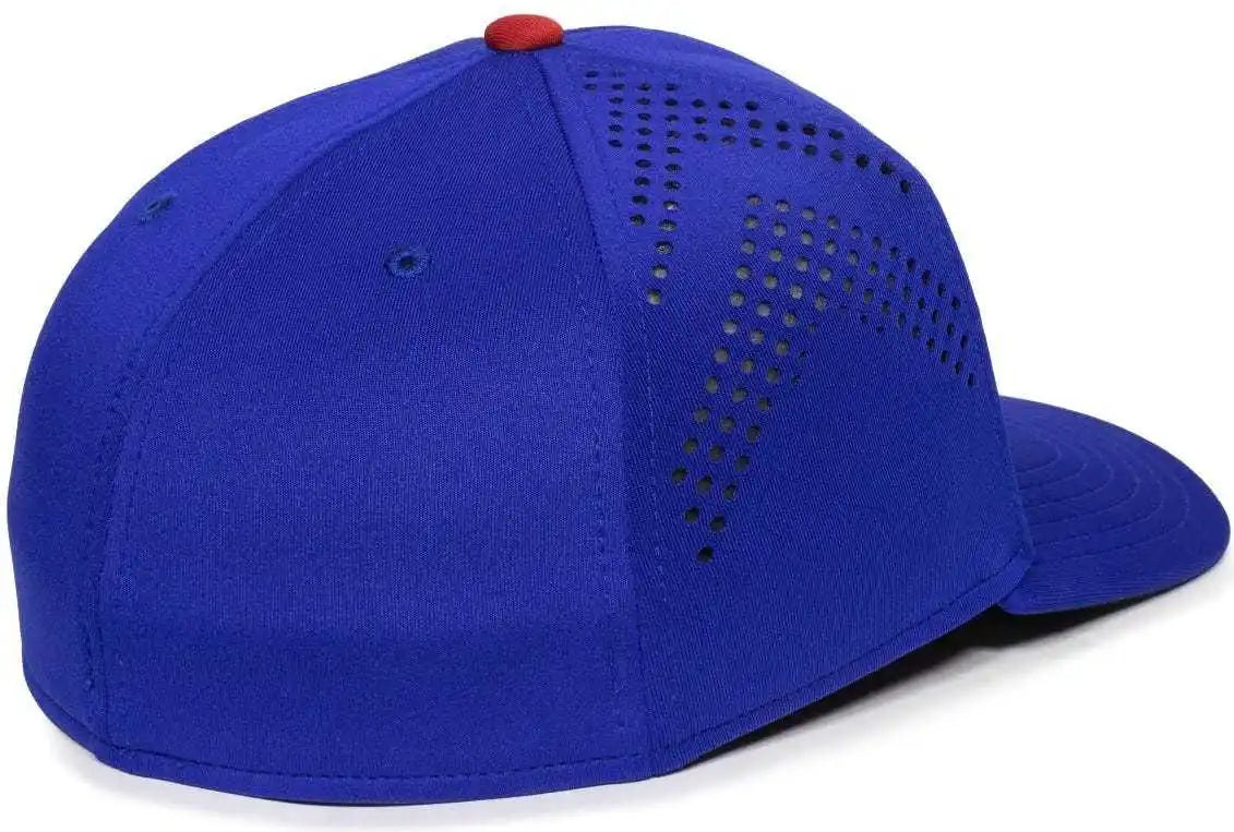 Oc Sports Mlb-600 Perforated Stretchfit Baseball Cap - Chicago Cubs
