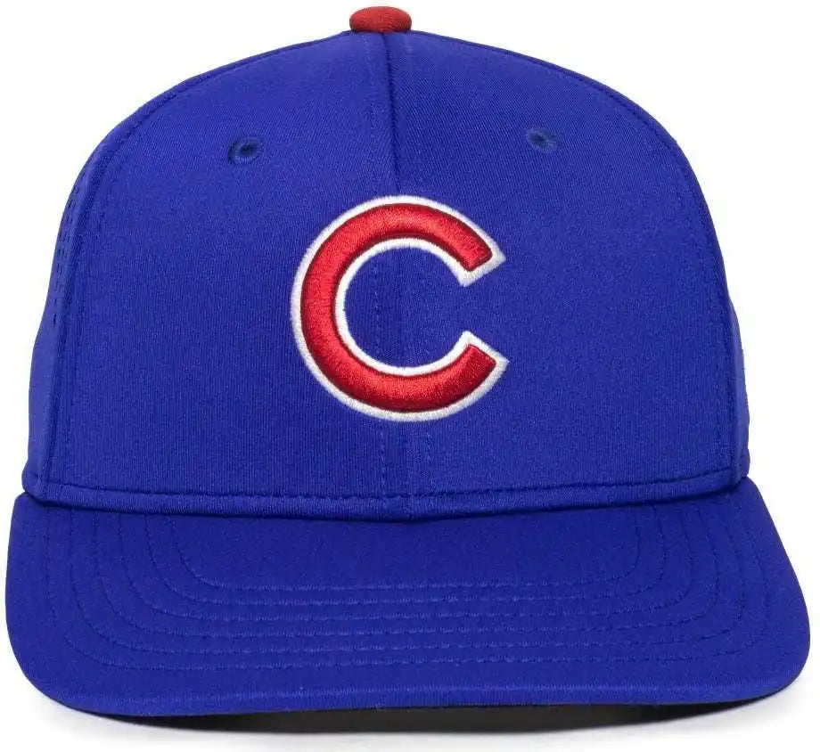 Oc Sports Mlb-600 Perforated Stretchfit Baseball Cap - Chicago Cubs
