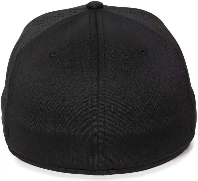 Oc Sports Mlb-600 Perforated Stretchfit Baseball Cap - Chicago White Sox - Black / S/m