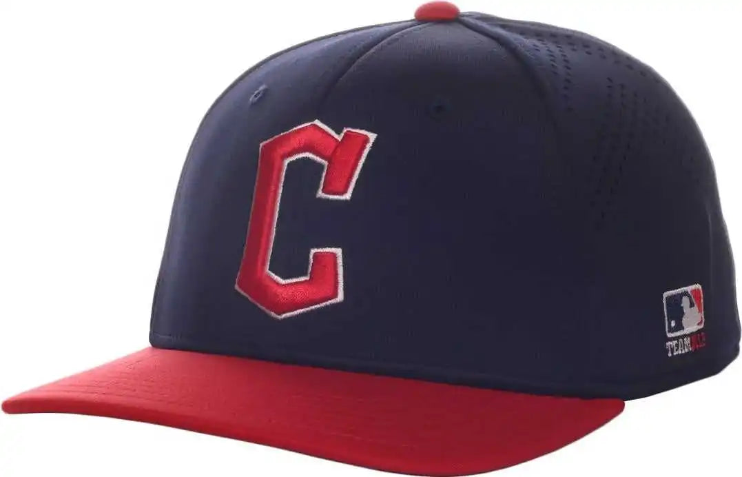 Oc Sports Mlb-600 Perforated Stretchfit Baseball Cap - Cleveland Guardians
