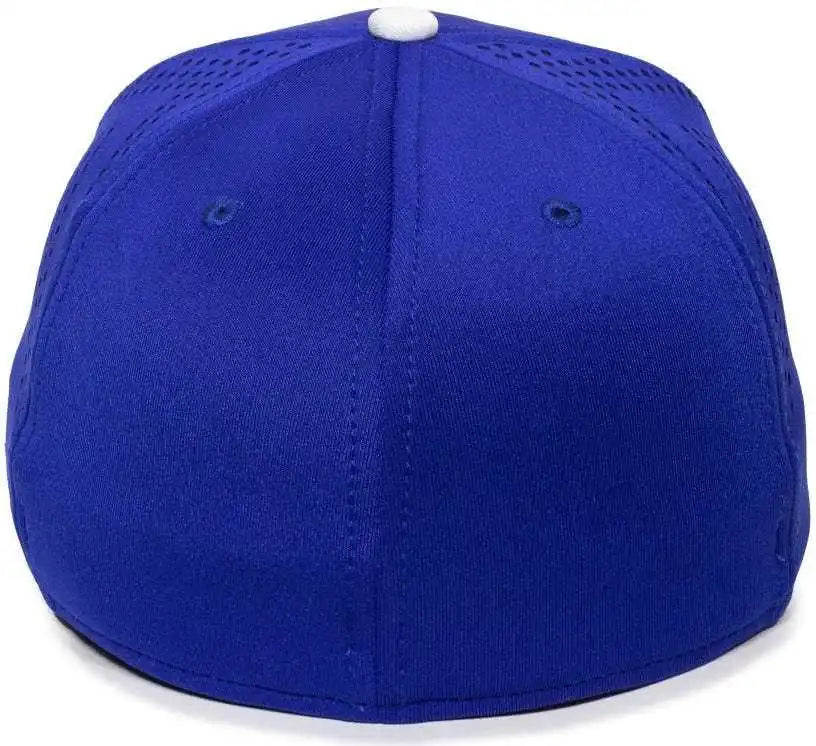 Oc Sports Mlb-600 Perforated Stretchfit Baseball Cap - Los Angeles Dodgers - Royal / S/m