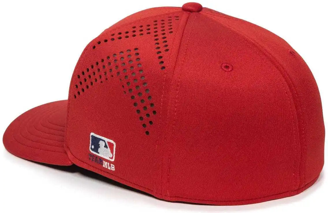 Oc Sports Mlb-600 Perforated Stretchfit Baseball Cap - Los Angeles Angels