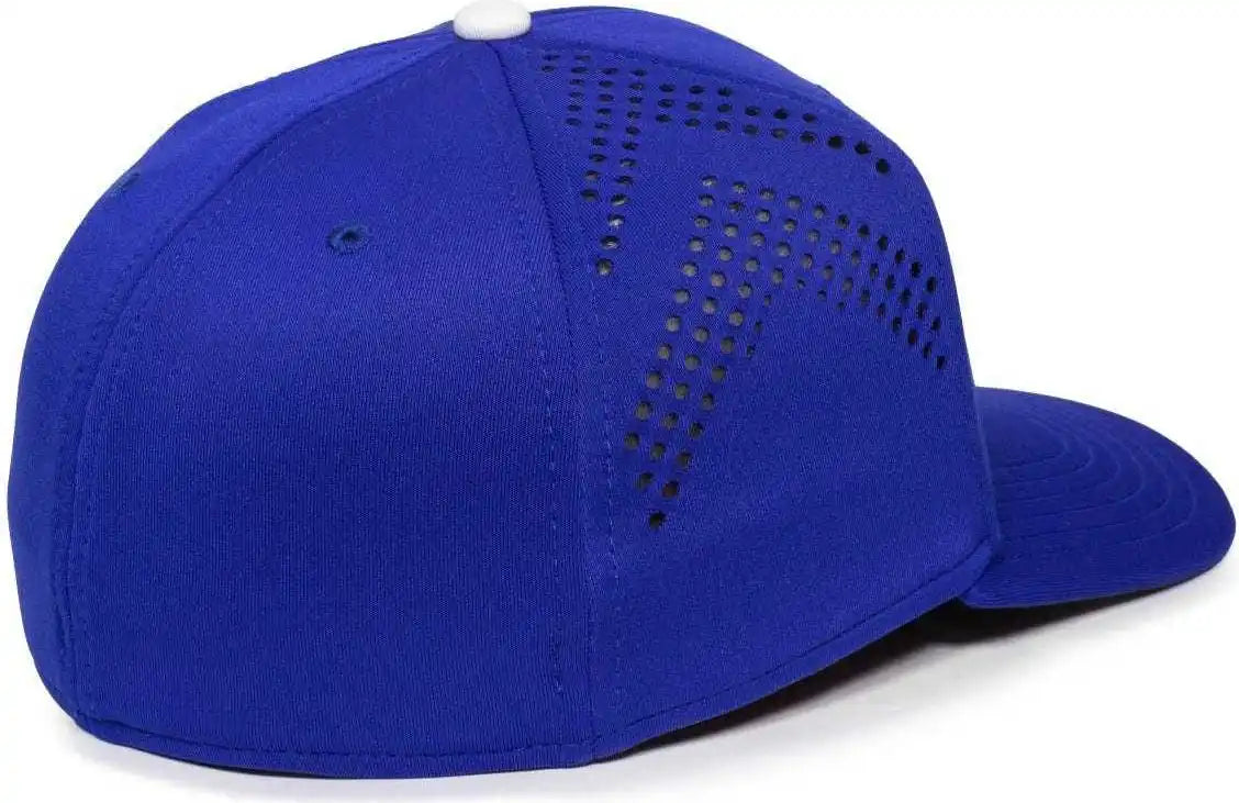 Oc Sports Mlb-600 Perforated Stretchfit Baseball Cap - Los Angeles Dodgers