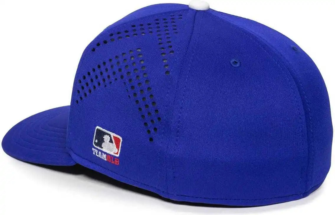 Oc Sports Mlb-600 Perforated Stretchfit Baseball Cap - Los Angeles Dodgers