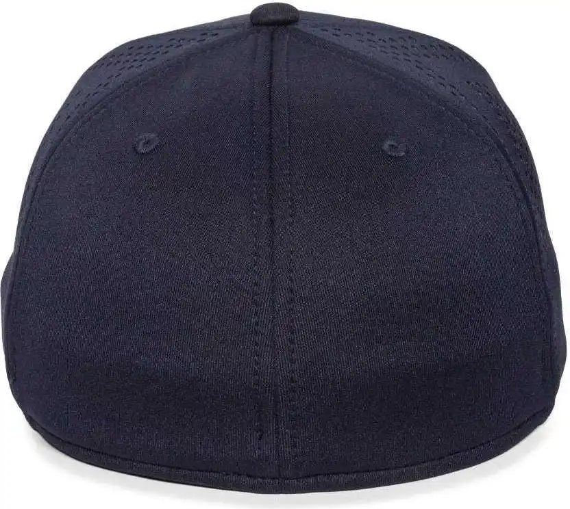 Oc Sports Mlb-600 Perforated Stretchfit Baseball Cap - New York Yankees - Navy / S/m