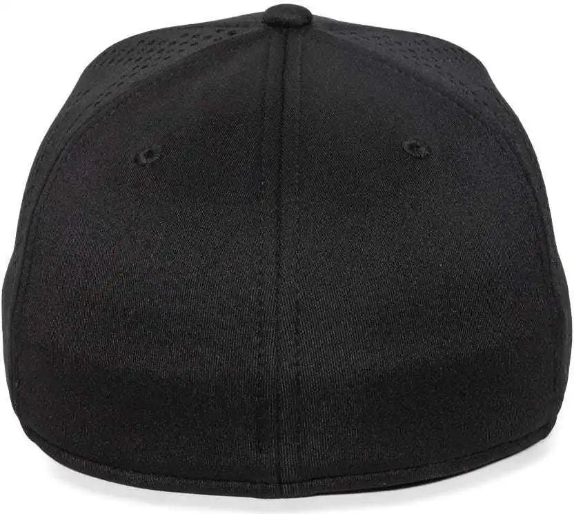 Oc Sports Mlb-600 Perforated Stretchfit Baseball Cap - Pittsburgh Pirates - Black / S/m