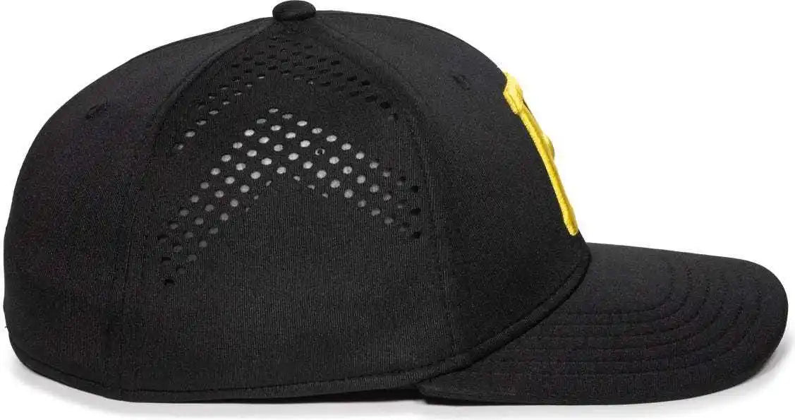 Oc Sports Mlb-600 Perforated Stretchfit Baseball Cap - Pittsburgh Pirates