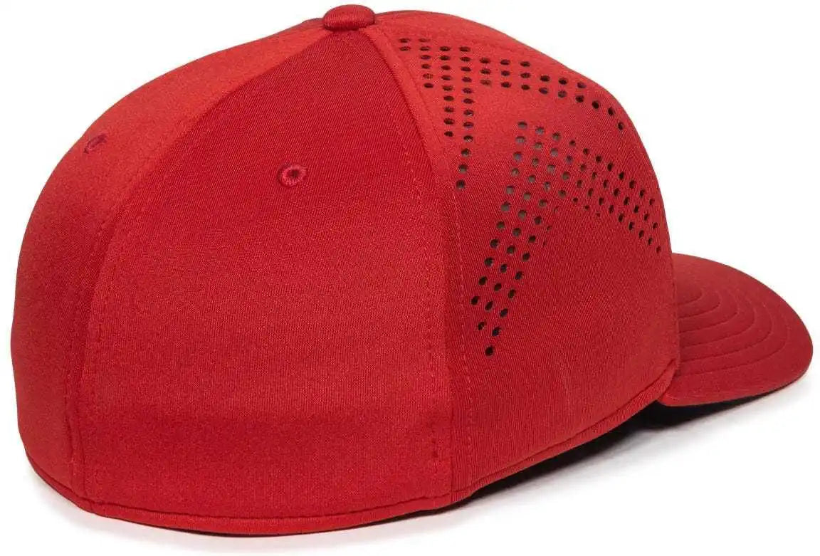 Oc Sports Mlb-600 Perforated Stretchfit Baseball Cap - St. Louis Cardinals