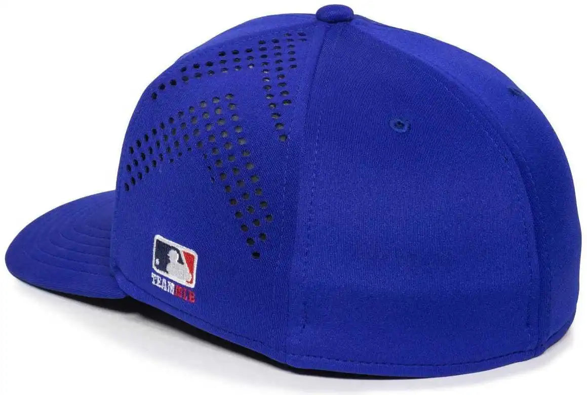 Oc Sports Mlb-600 Perforated Stretchfit Baseball Cap - Texas Rangers