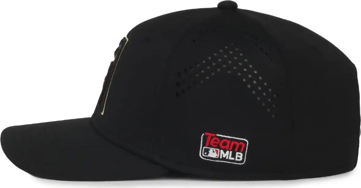 Oc Sports Mlb-650 Performance Snapback Baseball Cap - Arizona Diamondbacks - Black / one Size Fits Most