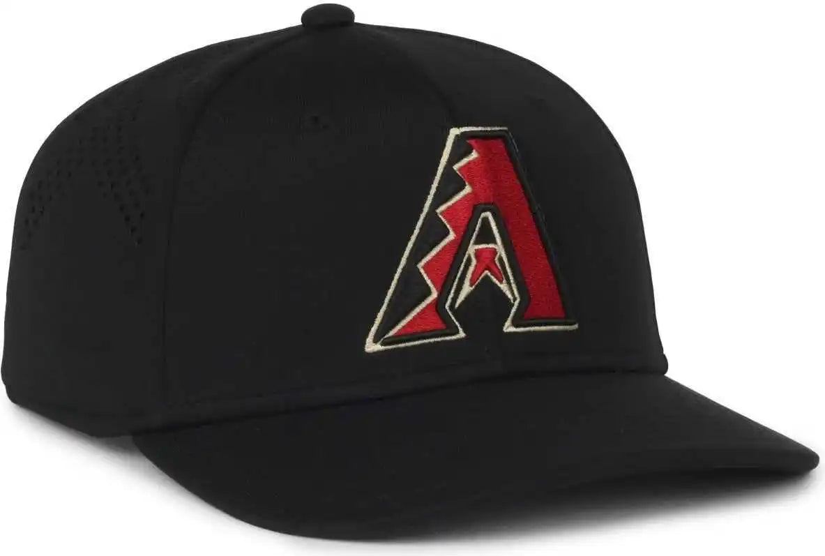 Oc Sports Mlb-650 Performance Snapback Baseball Cap - Arizona Diamondbacks - Black / one Size Fits Most