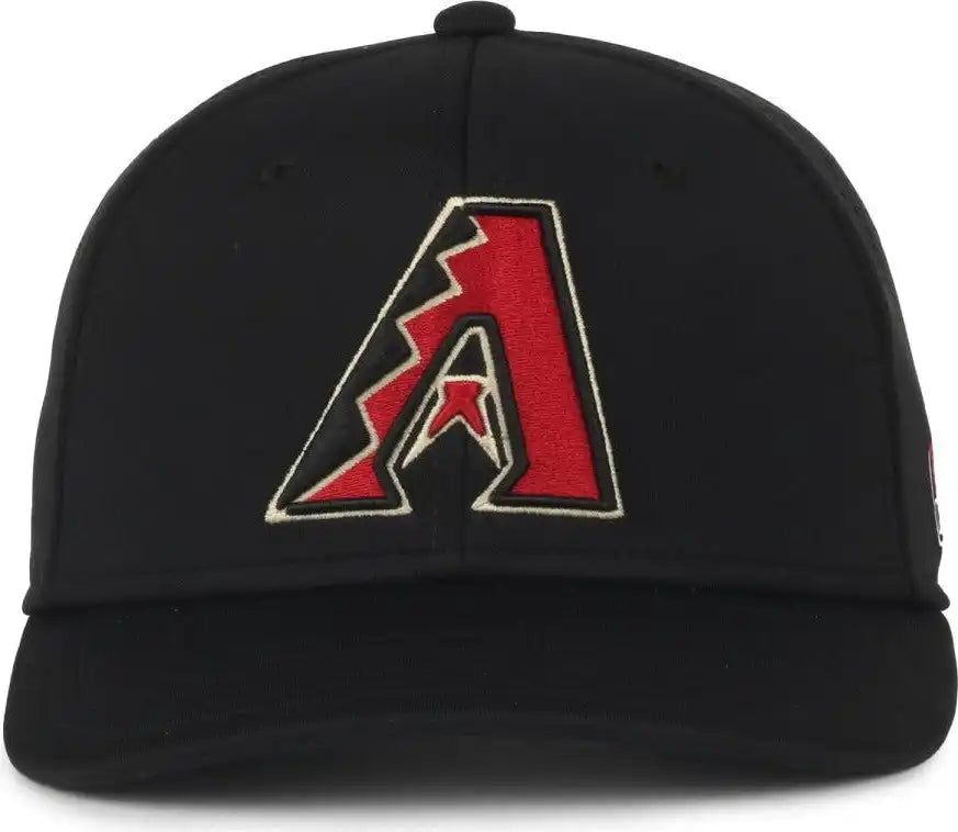 Oc Sports Mlb-650 Performance Snapback Baseball Cap - Arizona Diamondbacks - Black / one Size Fits Most