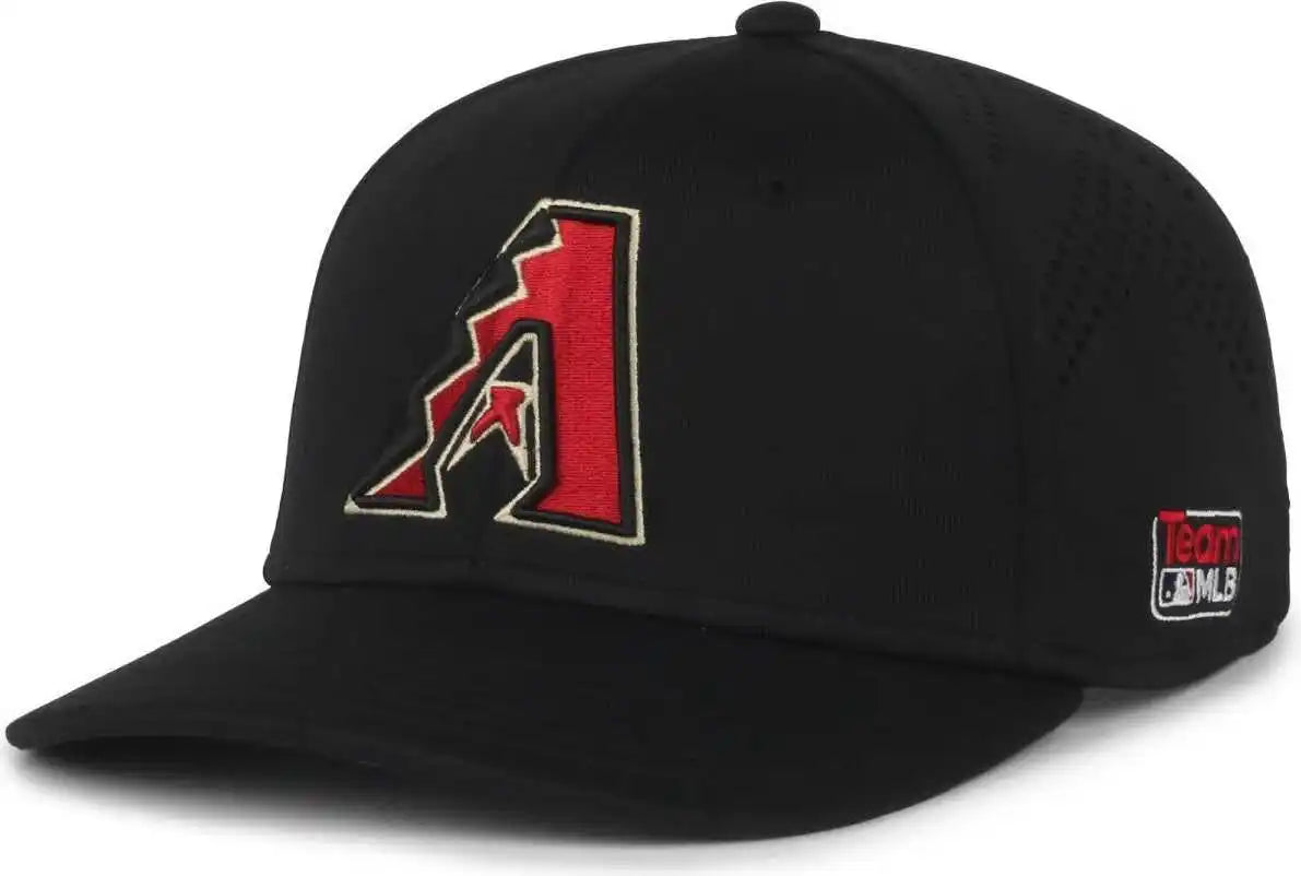 Oc Sports Mlb-650 Performance Snapback Baseball Cap - Arizona Diamondbacks - Black / one Size Fits Most