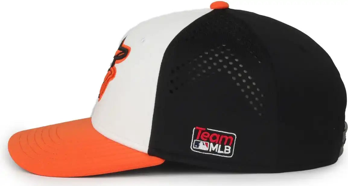 Oc Sports Mlb-650 Performance Snapback Baseball Cap - Baltimore Orioles - Black Orange / one Size Fits Most