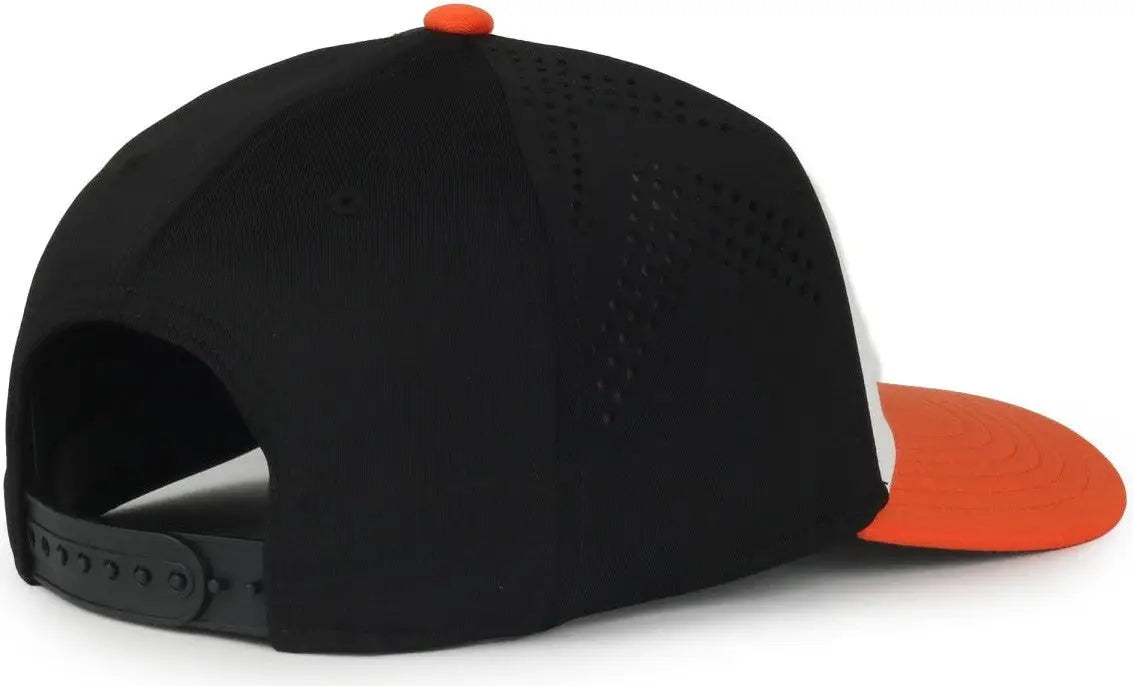 Oc Sports Mlb-650 Performance Snapback Baseball Cap - Baltimore Orioles - Black Orange / one Size Fits Most