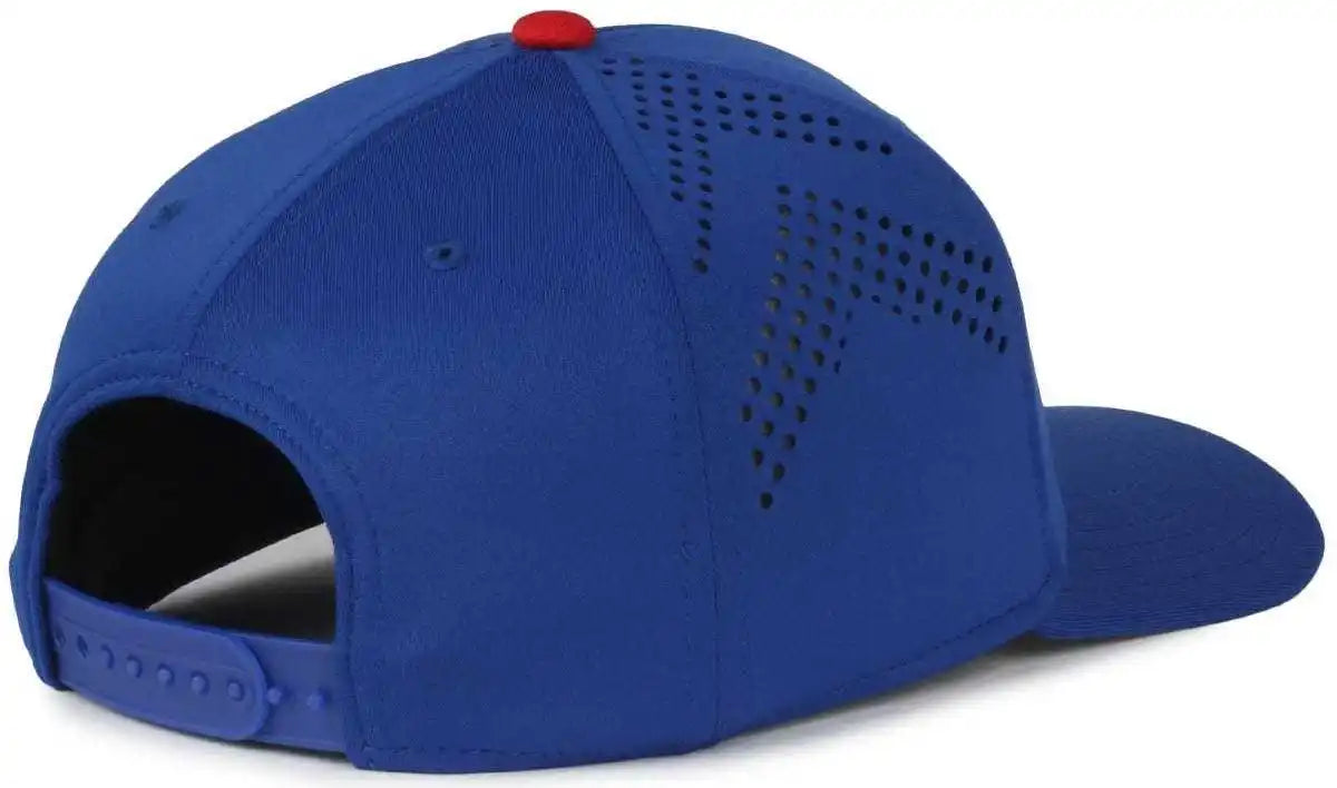Oc Sports Mlb-650 Performance Snapback Baseball Cap - Chicago Cubs - Royal / one Size Fits Most