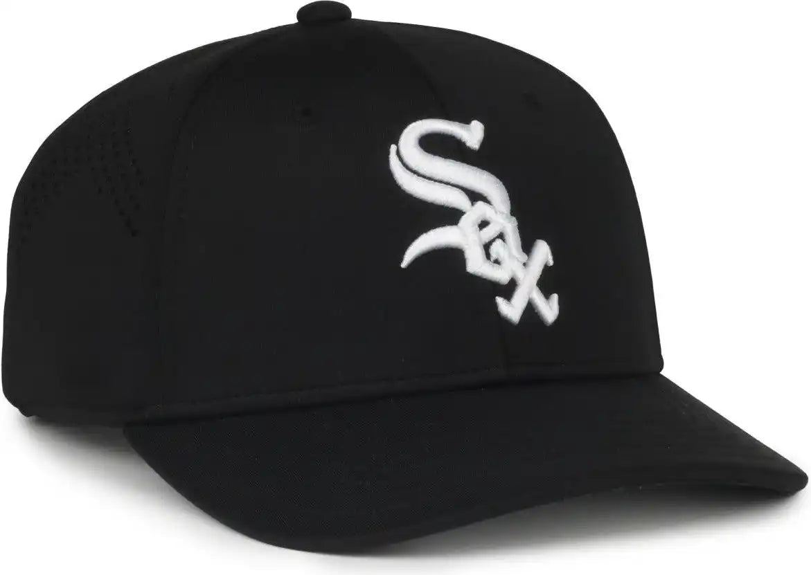 Oc Sports Mlb-650 Performance Snapback Baseball Cap - Chicago White Sox - Black / one Size Fits Most