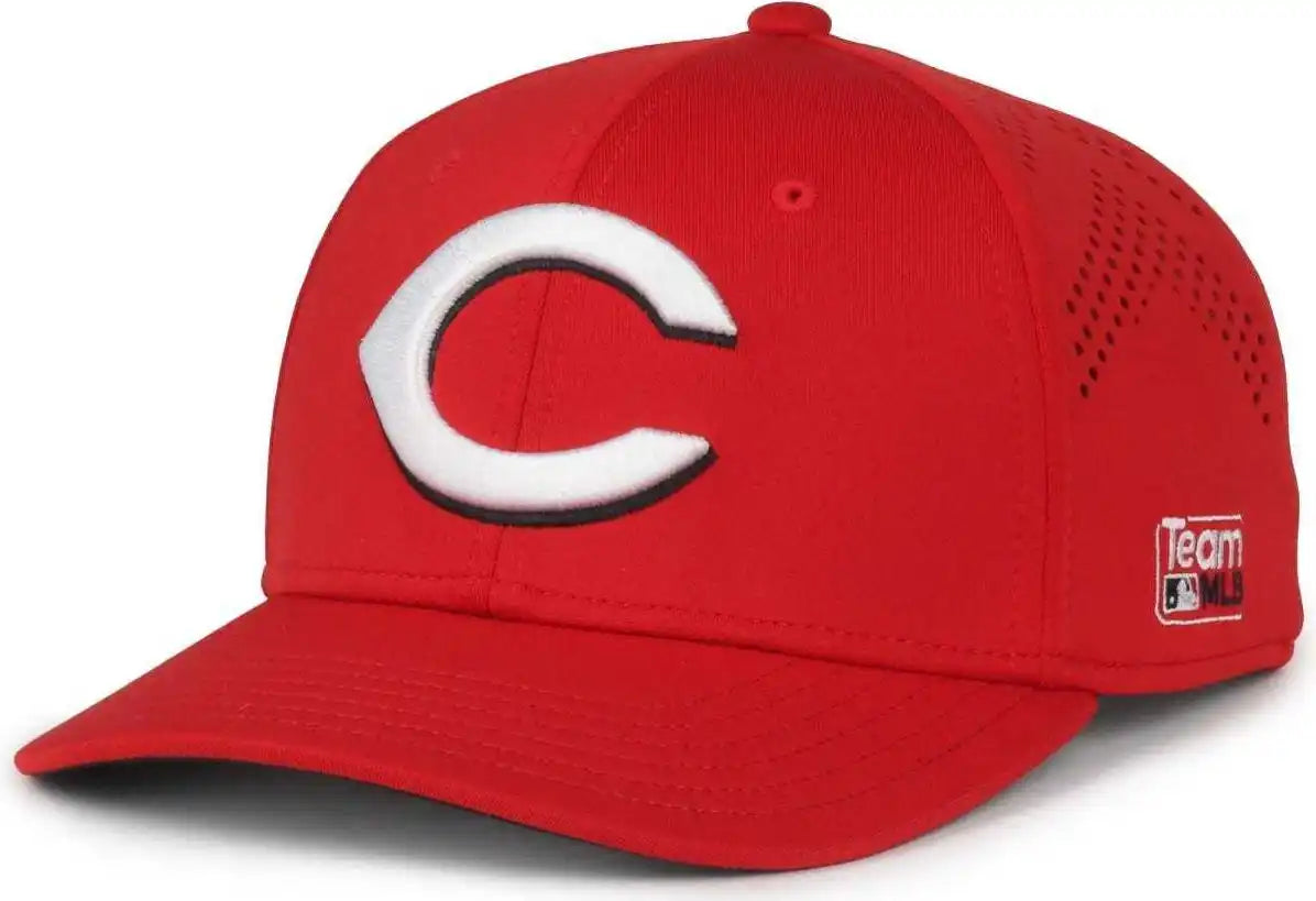 Oc Sports Mlb-650 Performance Snapback Baseball Cap - Cincinnati Reds Red - Navy / one Size Fits Most