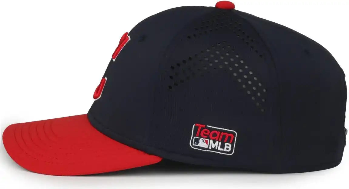 Oc Sports Mlb-650 Performance Snapback Baseball Cap - Cleveland Guardians - Black / one Size Fits Most