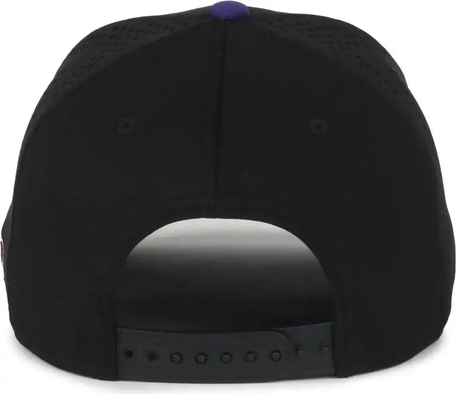 Oc Sports Mlb-650 Performance Snapback Baseball Cap - Colorado Rockies - Black / one Size Fits Most