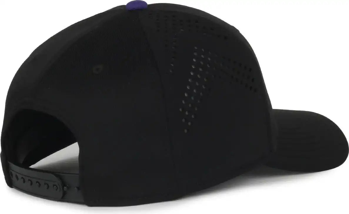Oc Sports Mlb-650 Performance Snapback Baseball Cap - Colorado Rockies - Black / one Size Fits Most