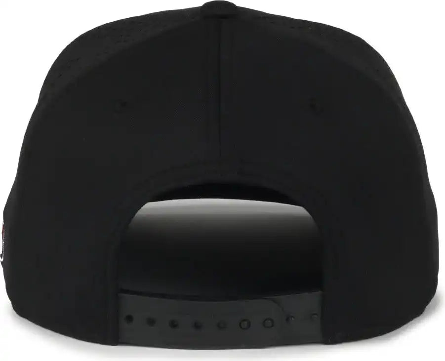 Oc Sports Mlb-650 Performance Snapback Baseball Cap - Miami Marlins - Black / one Size Fits Most