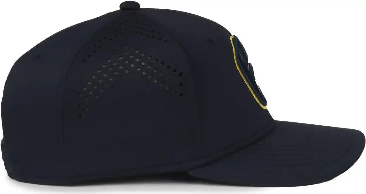 Oc Sports Mlb-650 Performance Snapback Baseball Cap - Milwaukee Brewers - Navy / one Size Fits Most