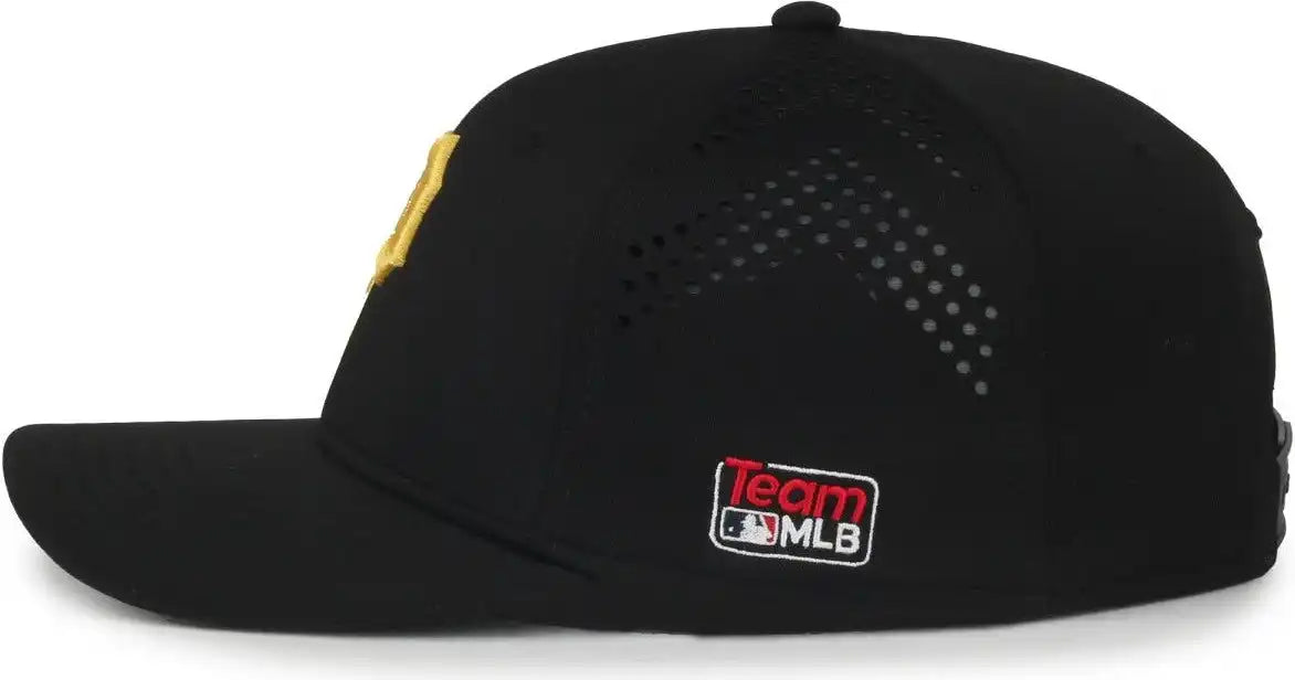 Oc Sports Mlb-650 Performance Snapback Baseball Cap - Pittsburgh Pirates - Black / one Size Fits Most
